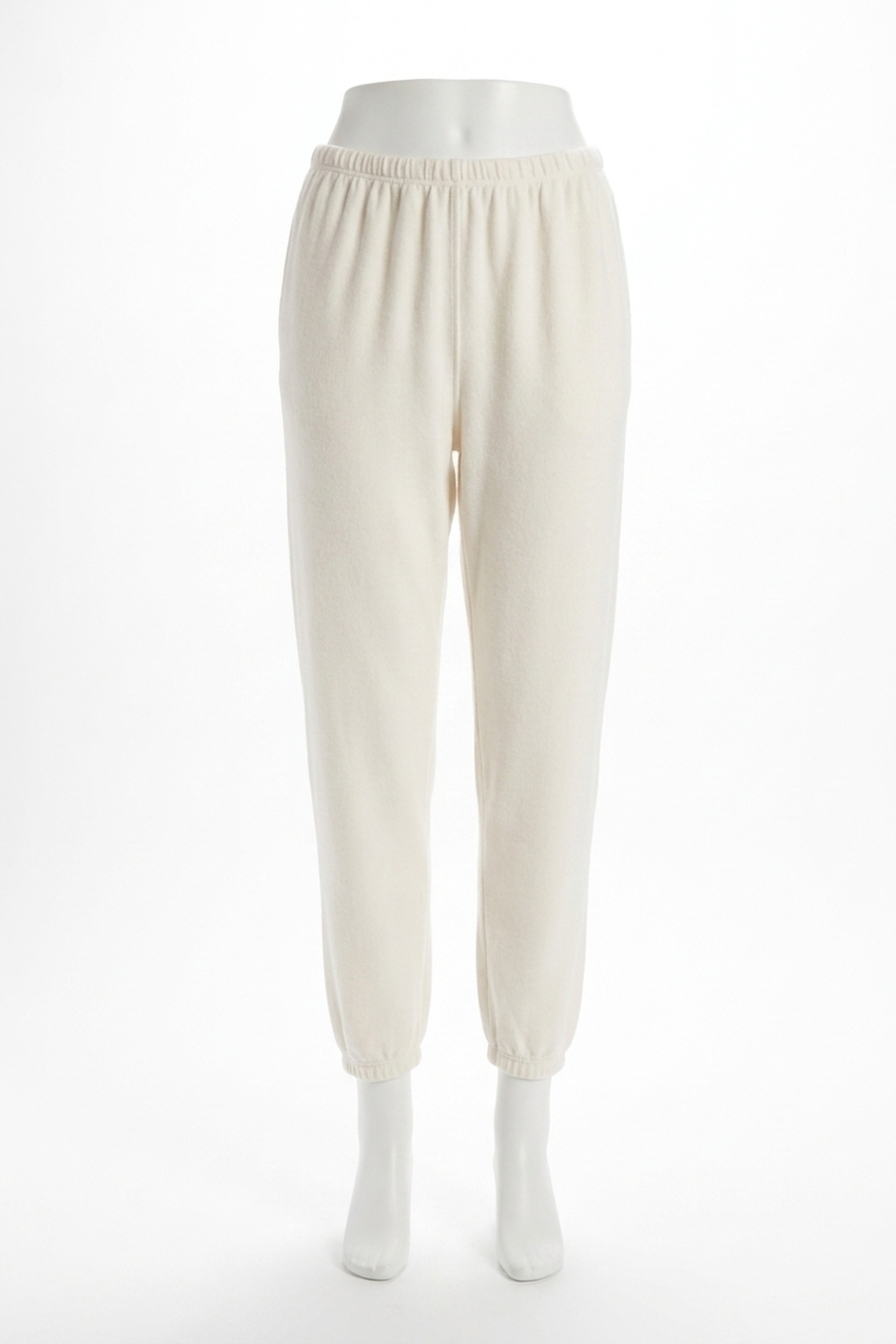 NEW PERFECTWHITETEE brushed jersey pull on sweatpant in off-white